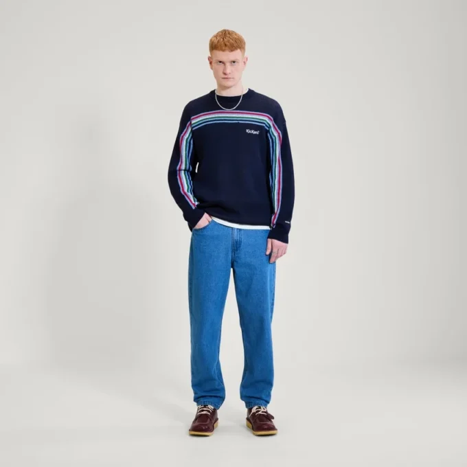 Κουκούλα για άνδρες Kickers Crew Knit Navy Κουκούλα για άνδρες Kickers Crew Knit Navy