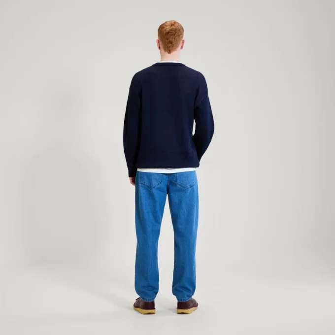 Κουκούλα για άνδρες Kickers Crew Knit Navy Κουκούλα για άνδρες Kickers Crew Knit Navy