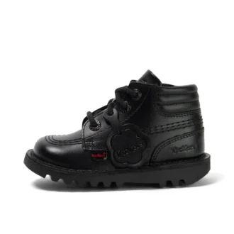 Κουνελάκια αγοριών Kick Hi Padded Leather Black