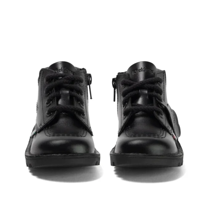 Κουνελάκια αγοριών Kick Hi Padded Leather Black