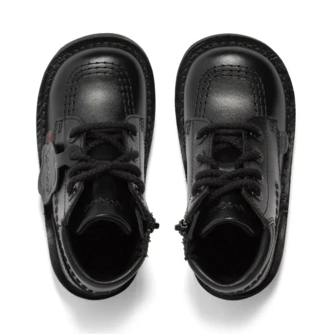 Κουνελάκια αγοριών Kick Hi Padded Leather Black