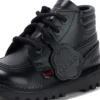 Κουνελάκια αγοριών Kick Hi Padded Leather Black