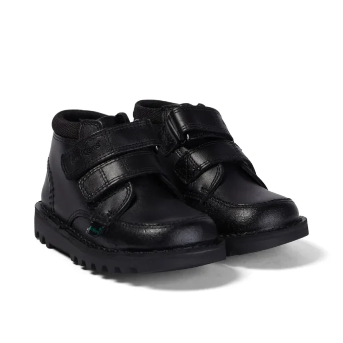 Κούνια για αγόρια Kick Hi Scuff Δέρμα Μαύρο