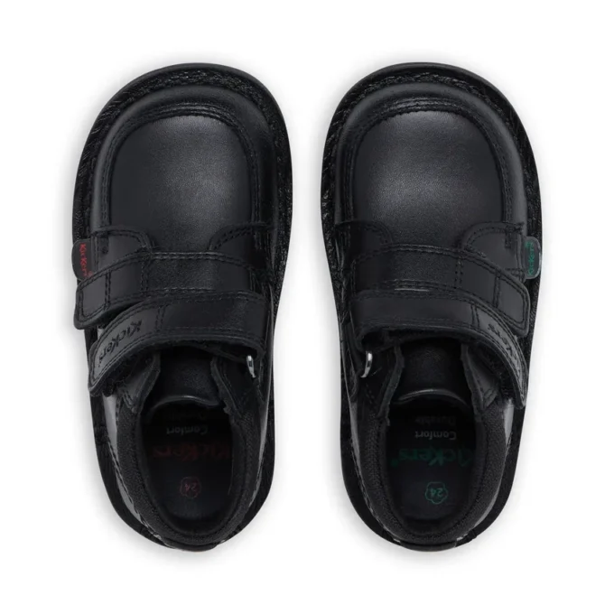 Κούνια για αγόρια Kick Hi Scuff Δέρμα Μαύρο