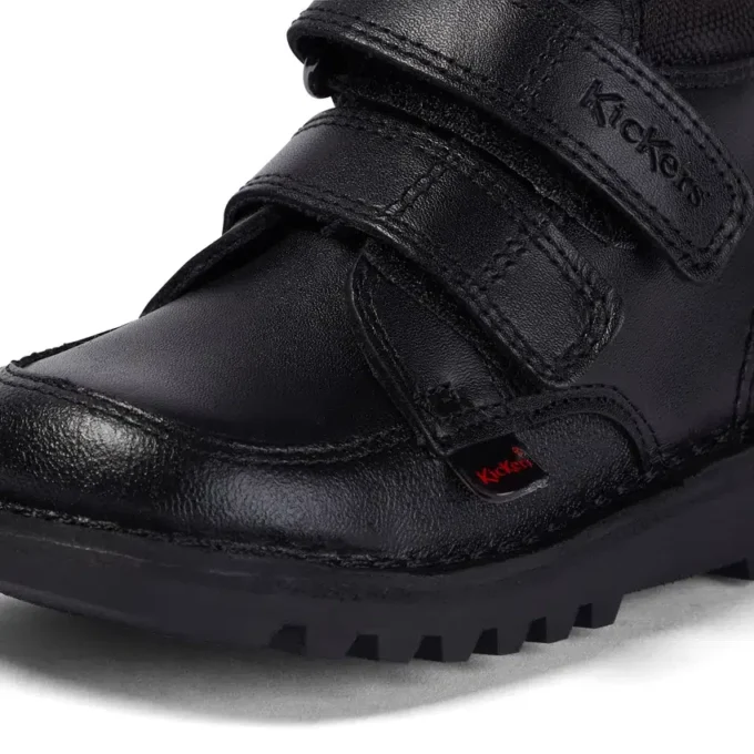 Κούνια για αγόρια Kick Hi Scuff Δέρμα Μαύρο