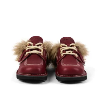 Κουνουπίδι Kick Mule για ενήλικες Unisex με γούνα Mains Κόκκινο