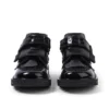 Μαύρες μπότες Kick Hi Vel Brogue από λουστρίνι για κοριτσάκια