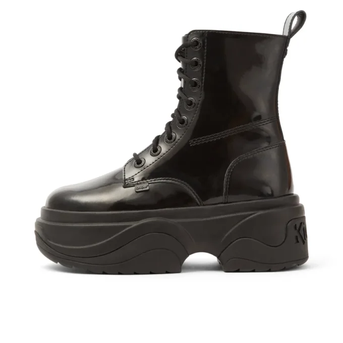 Μπότα Kade για ενήλικες, Unisex, από λουστρίνι, μαύρη Μπότα Kade για ενήλικες, Unisex, από λουστρίνι, μαύρη