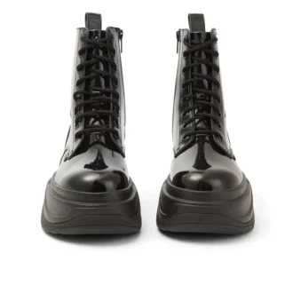 Μπότα Kade για ενήλικες, Unisex, από λουστρίνι, μαύρη