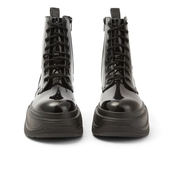 Μπότα Kade για ενήλικες, Unisex, από λουστρίνι, μαύρη Μπότα Kade για ενήλικες, Unisex, από λουστρίνι, μαύρη