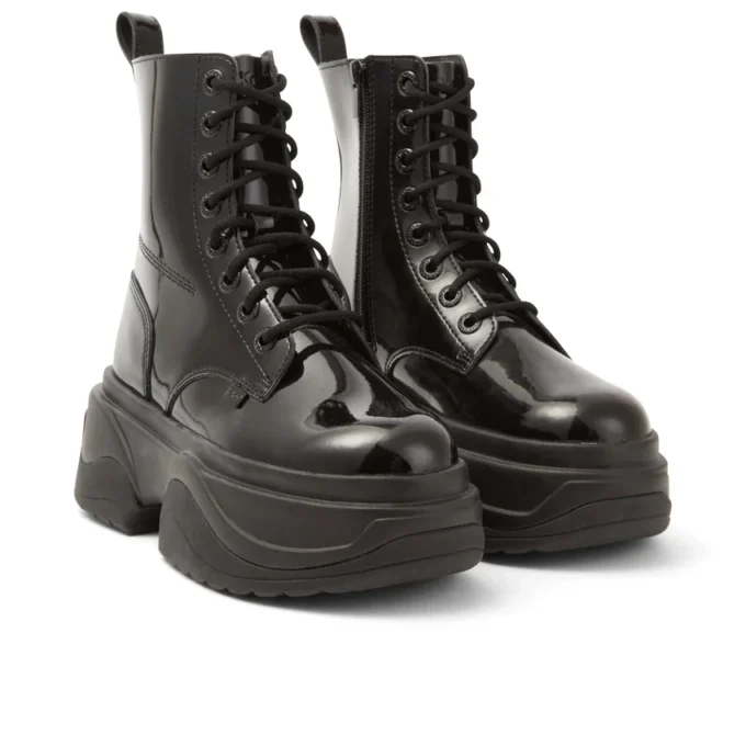 Μπότα Kade για ενήλικες, Unisex, από λουστρίνι, μαύρη Μπότα Kade για ενήλικες, Unisex, από λουστρίνι, μαύρη