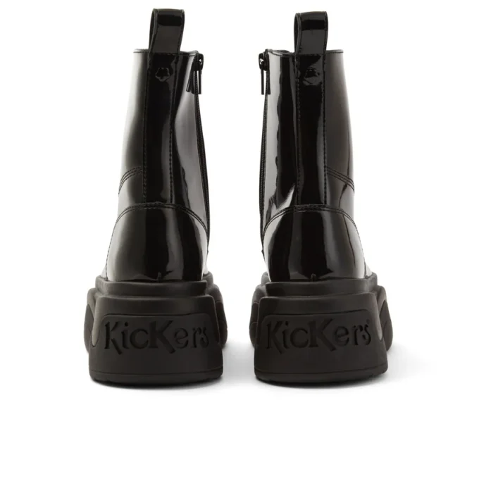 Μπότα Kade για ενήλικες, Unisex, από λουστρίνι, μαύρη Μπότα Kade για ενήλικες, Unisex, από λουστρίνι, μαύρη