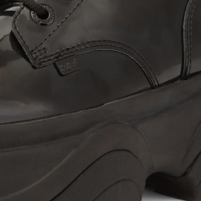 Μπότα Kade για ενήλικες, Unisex, από λουστρίνι, μαύρη Μπότα Kade για ενήλικες, Unisex, από λουστρίνι, μαύρη