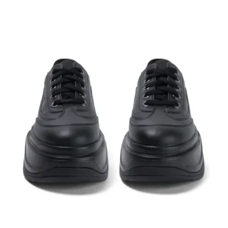 Μποτάκια Kade Lo για ενήλικες, Unisex, από εναλλακτικό δέρμα, μαύρα