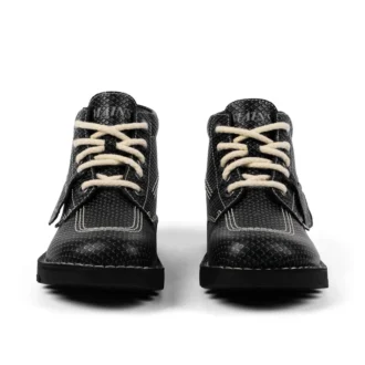 Μποτάκια Kick Hi για ενήλικες, δέρμα με υφή, Mains, γκρι