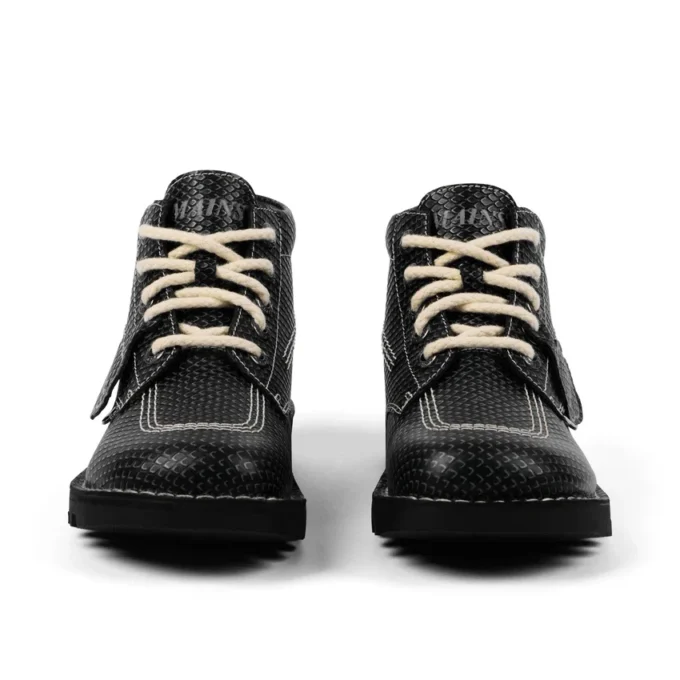 Μποτάκια Kick Hi για ενήλικες, δέρμα με υφή, Mains, γκρι Μποτάκια Kick Hi για ενήλικες, δέρμα με υφή, Mains, γκρι
