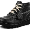 Μποτάκια Kick Hi για ενήλικες, δέρμα με υφή, Mains, γκρι Μποτάκια Kick Hi για ενήλικες, δέρμα με υφή, Mains, γκρι
