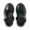 Μποτάκια Lachly Mj Brogue για κοριτσάκια, από λουστρίνι, μαύρα