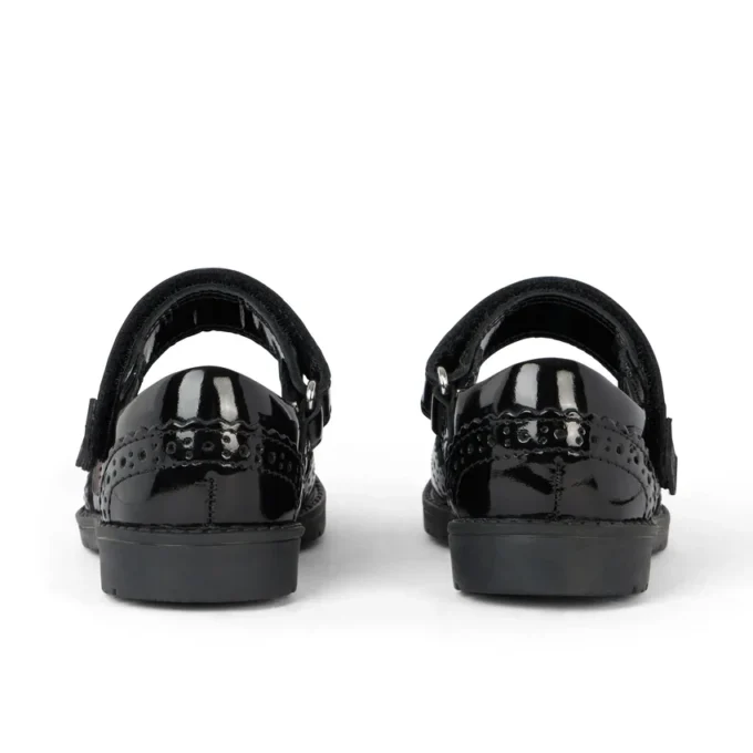 Μποτάκια Lachly Mj Brogue για κοριτσάκια, από λουστρίνι, μαύρα