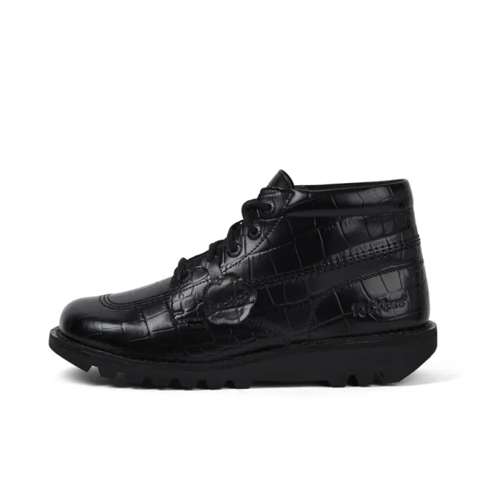 Μπότες Kick Hi Croc από δέρμα για ενήλικες, Unisex, Μαύρο Μπότες Kick Hi Croc από δέρμα για ενήλικες, Unisex, Μαύρο