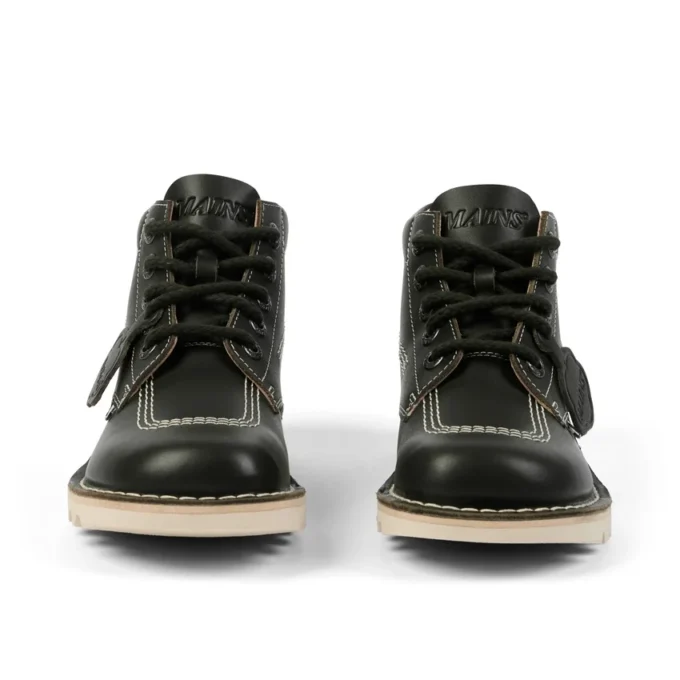 Μπότες Kick Hi για ενήλικες Unisex από δέρμα με υφή Mains Σκούρο Πράσινο Μπότες Kick Hi για ενήλικες Unisex από δέρμα με υφή Mains Σκούρο Πράσινο