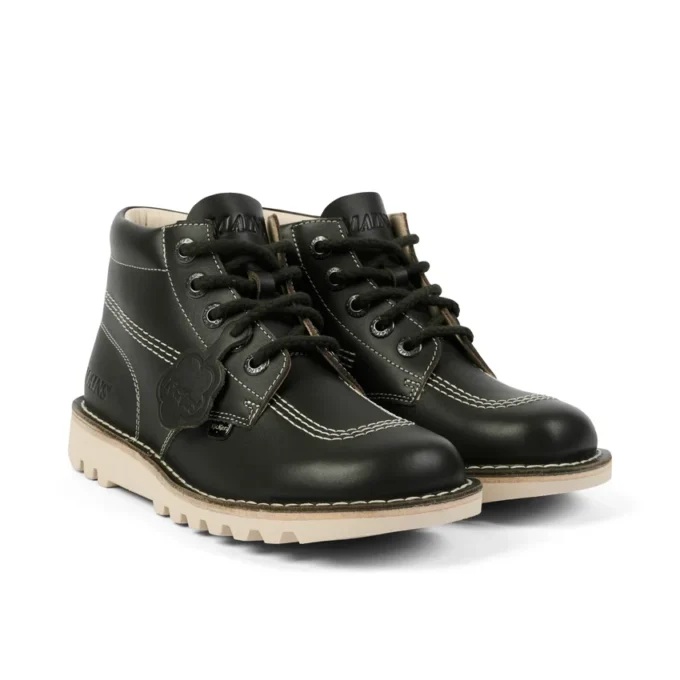 Μπότες Kick Hi για ενήλικες Unisex από δέρμα με υφή Mains Σκούρο Πράσινο Μπότες Kick Hi για ενήλικες Unisex από δέρμα με υφή Mains Σκούρο Πράσινο
