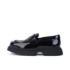 Νεανικά γυναικεία δερμάτινα loafers Kenzi Μαύρα