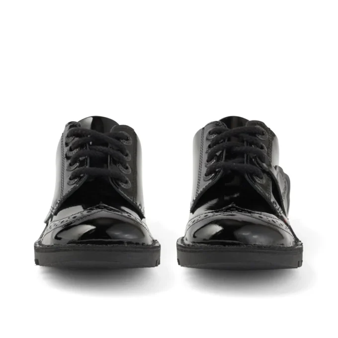 Νεανικά γυναικεία Kick Lo Brogue από λουστρίνι Μαύρα