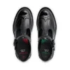 Νεανικά γυναικεία παπούτσια Lachly Brogue T Bar από λουστρίνι, μαύρα