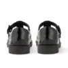 Νεανικά γυναικεία παπούτσια Lachly Brogue T Bar από λουστρίνι, μαύρα
