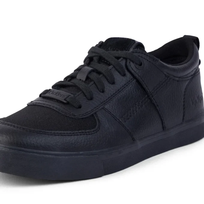 Νεανικά Unisex Tovni Lo Mix Mesh Leather Μαύρα