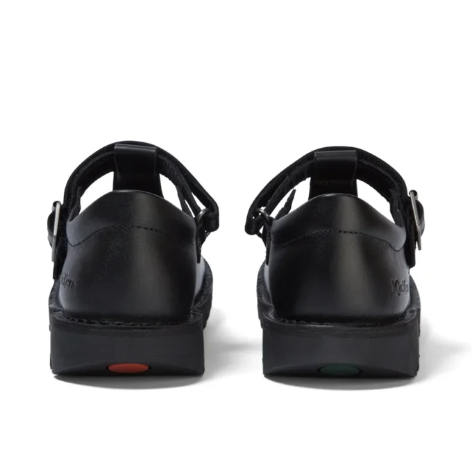 Νεανικό γυναικείο Kick T-Bar Vel Leather Black