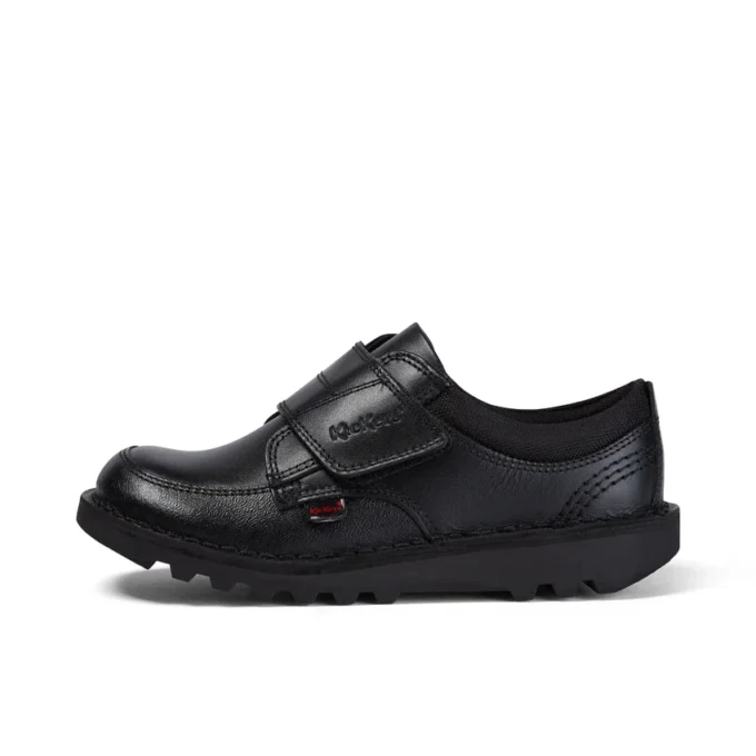 Παιδικά αγόρια Kick Lo Scuff Leather Μαύρο