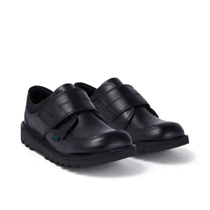 Παιδικά αγόρια Kick Lo Scuff Leather Μαύρο