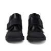 Παιδικά αγόρια Kick Mid Scuff δέρμα μαύρο