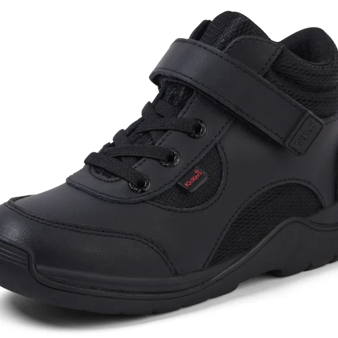 Παιδικά αγόρια Stomper Hi Leather Black