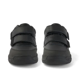 Παιδικά αγόρια Stomper Mid δερμάτινα μαύρα