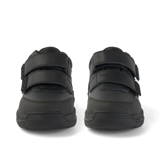 Stomper Mid Leather Black για μικρά αγόρια