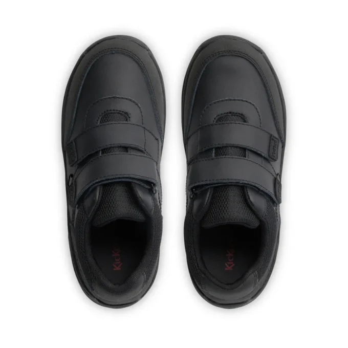Παιδικά αγόρια Stomper Mid δερμάτινα μαύρα