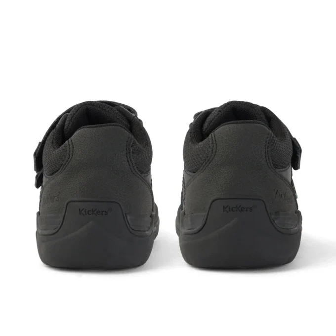 Stomper Mid Leather Black για μικρά αγόρια