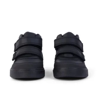 Παιδικά αγόρια Tovni Scuff Hi Δέρμα Μαύρο