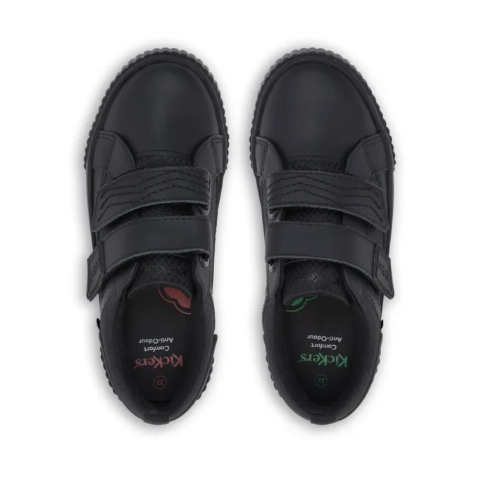 Παιδικά αγόρια Tovni Twin Flex δέρμα μαύρο