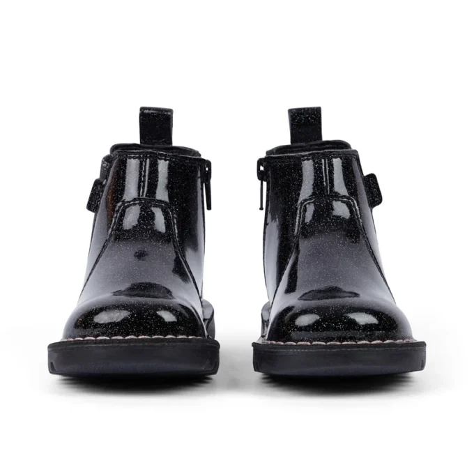 Παιδικά κοριτσίστικα Kick Chelsea Galactic Leather Μαύρα