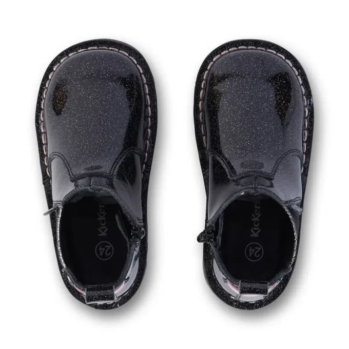 Παιδικά κοριτσίστικα Kick Chelsea Galactic Leather Μαύρα