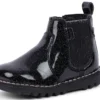 Παιδικά κοριτσίστικα Kick Chelsea Galactic Leather Μαύρα