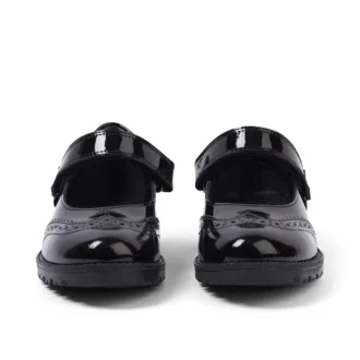 Παιδικά κοριτσίστικα Lachly MJ Brogue από λουστρίνι, μαύρα