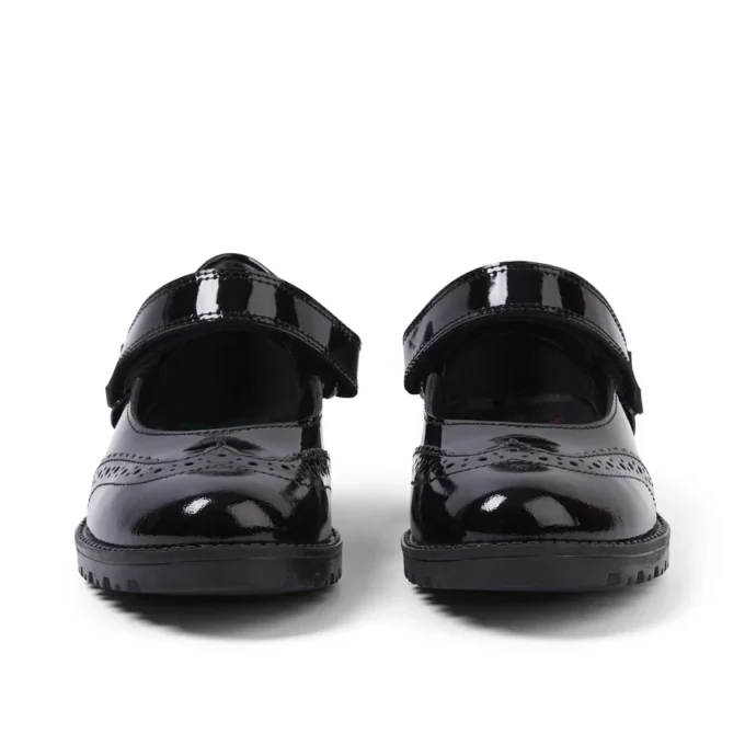 Παιδικά κοριτσίστικα Lachly MJ Brogue από λουστρίνι, μαύρα