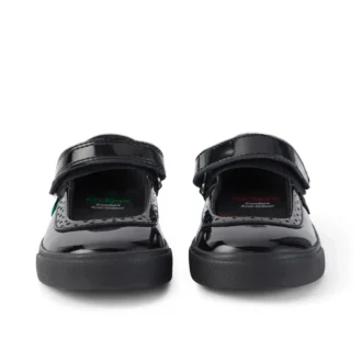 Παιδικά κοριτσίστικα παπούτσια Tovni Brogue MJ από λουστρίνι, μαύρα