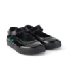 Παιδικά κοριτσίστικα παπούτσια Tovni Brogue MJ από λουστρίνι, μαύρα