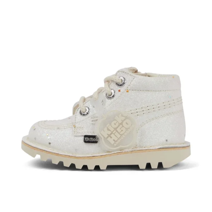 Παιδικά μπότες Kick Hi Glitter Unisex Λευκό Παιδικά μπότες Kick Hi Glitter Unisex Λευκό